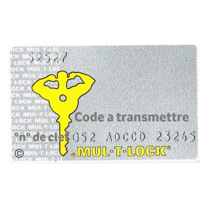 faire clé Mul-T-Lock 