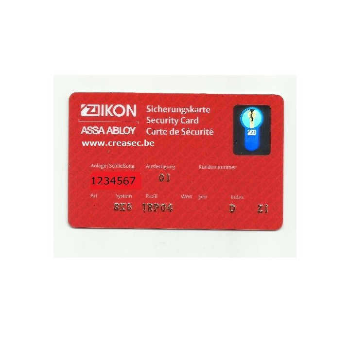 clé IKON 1RP04
