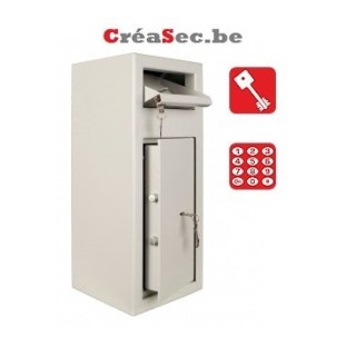 Coffre dépôts a clapet