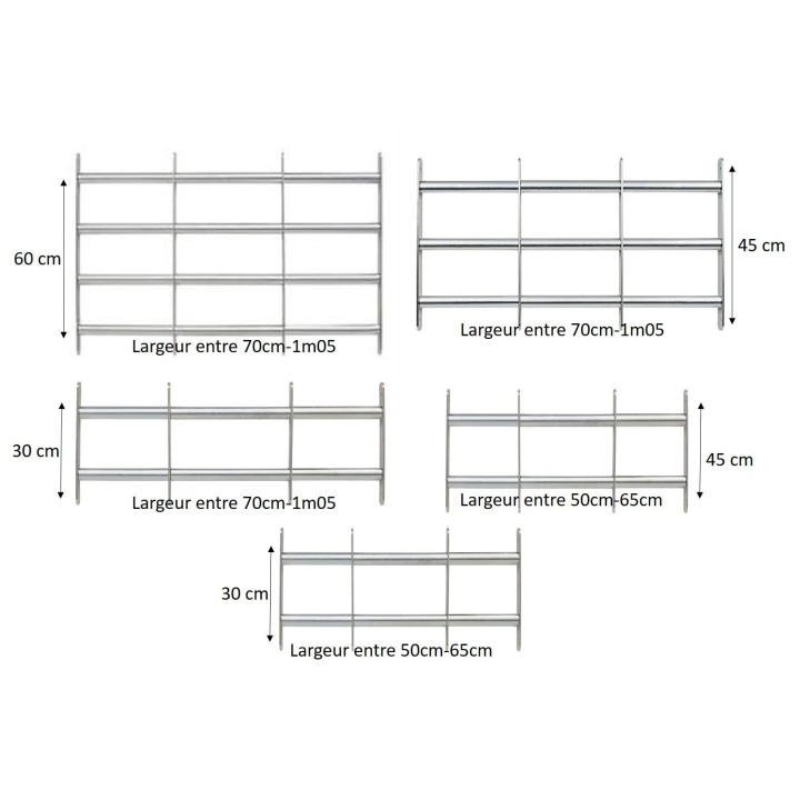 Grilles ajustables Abus