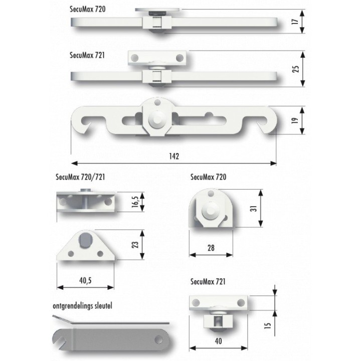 Entrebailleur Secumax 721