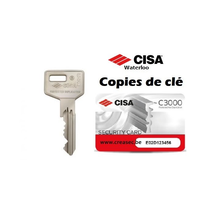 Clé pour Cylindre Cisa C3000S