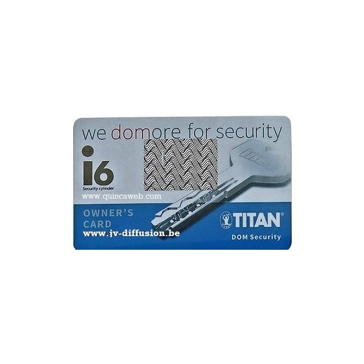 Carte de securité DOM i6 Titan
