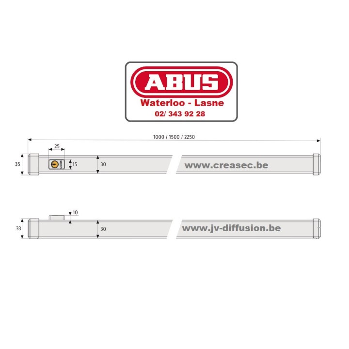 Verrou multipoints pour châssis
