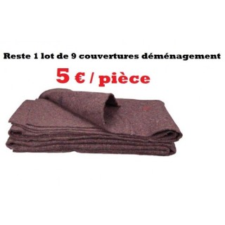 Lot de 9 couvertures pour déménagement