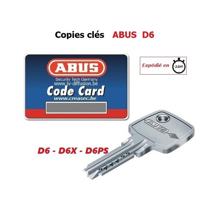 copie clé D6X