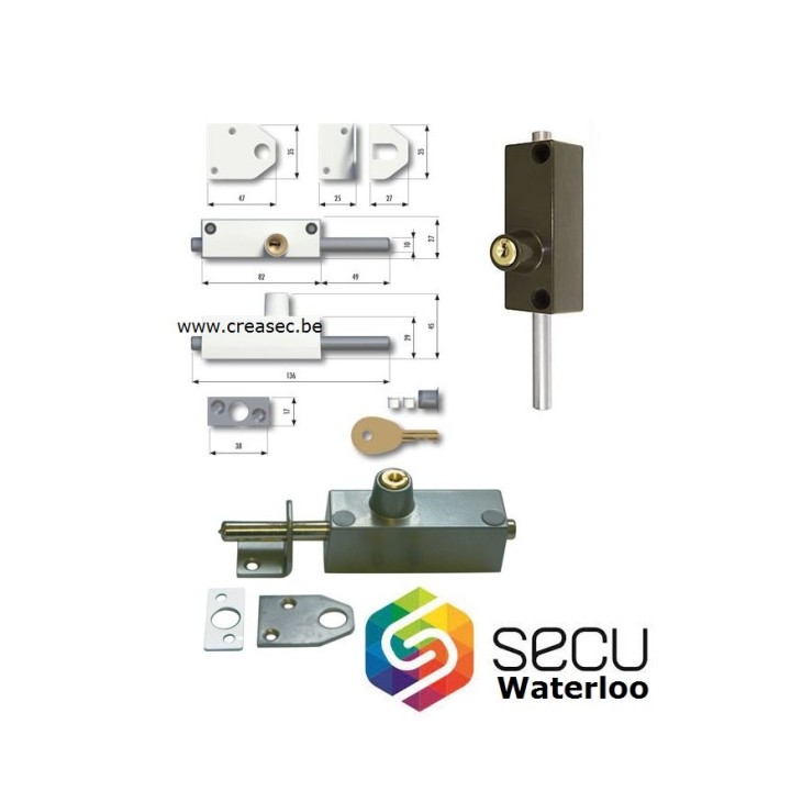 veiligheidsoplegslot binnendraaiend