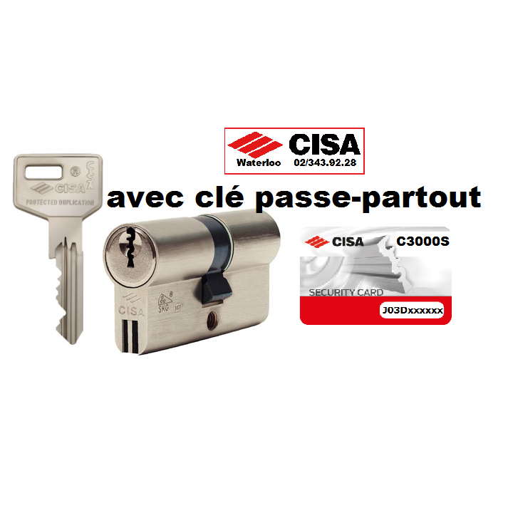 Cylindre Cisa C3000S meme clé