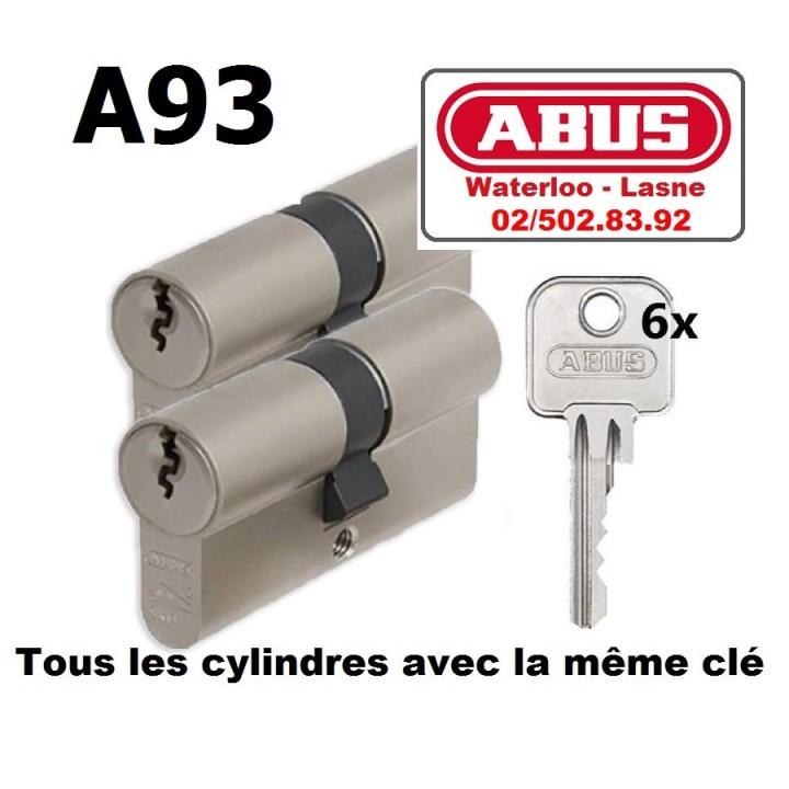 Cylindre ABus A93 même clés
