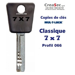 copie cle Mul-T-Lock 7X7 profil 066