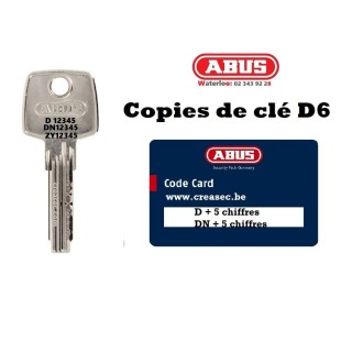 Abus D6 sleutel op code