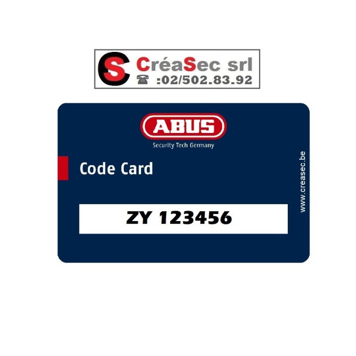 Faire une clé ABUS D6X sur code