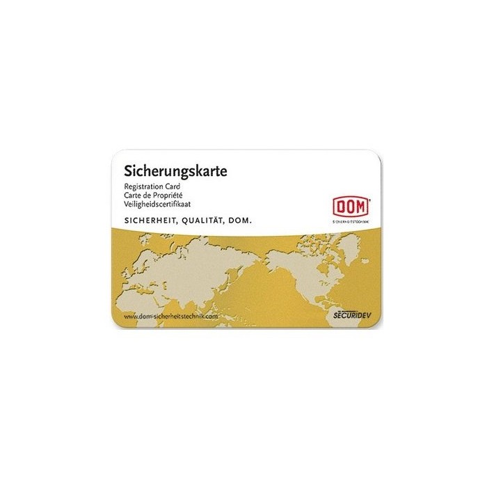 clé Dom suivant carte propriété