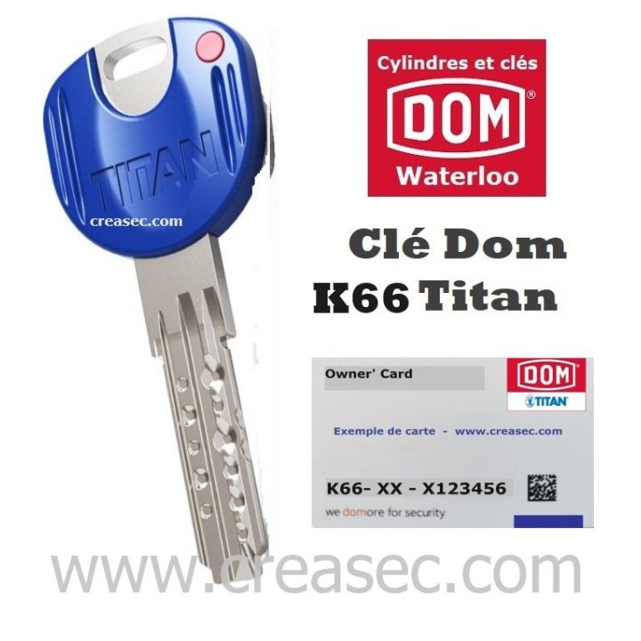 refaire clé DOM Titan K66