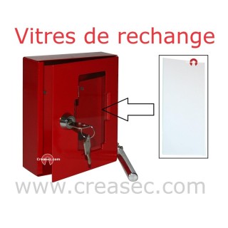 vitres pour boitier de secours