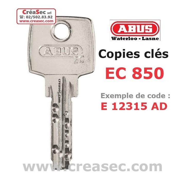 Reproduction clef ABUS EC850