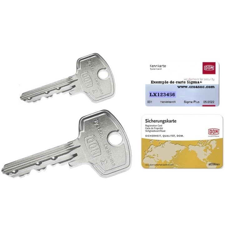 carte pour  DOM Sigma Plus à bouton