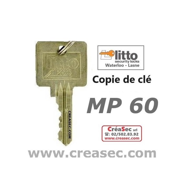 Copie Clé LITTO MP60 suivant carte