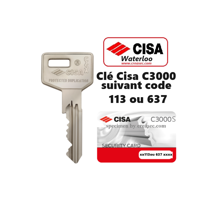 copie de clés Cisa C3000