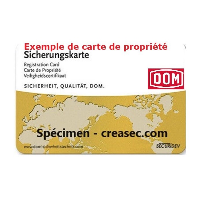 Carte de propriété dom