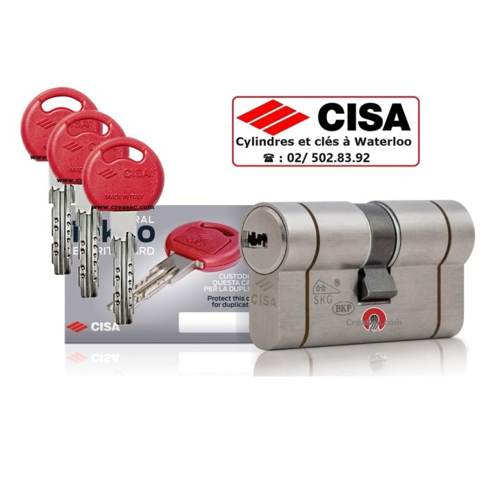 Cylindre Cisa Technopro avec les mêmes clés