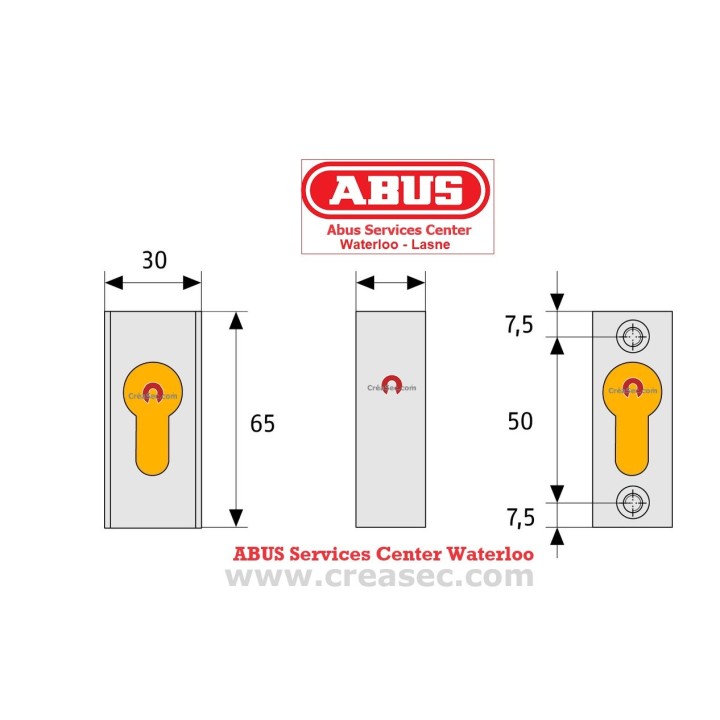 mesures rosace ABUS RS110