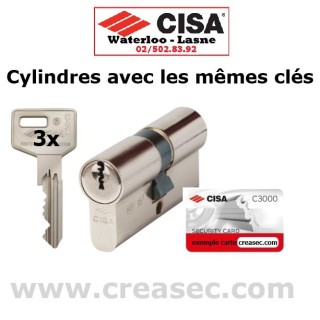Cylindre Cisa C3000 même clé