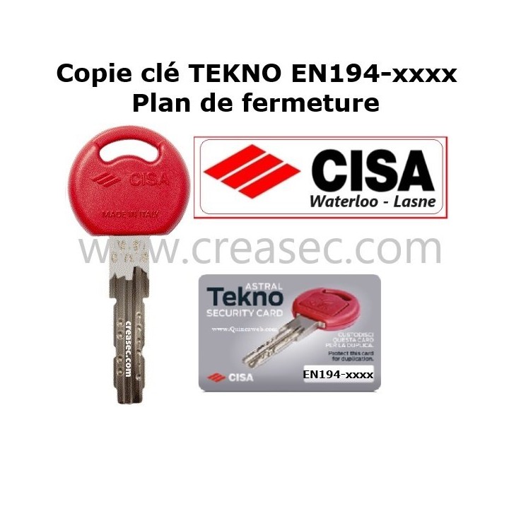 Copie cle Cisa Technopro