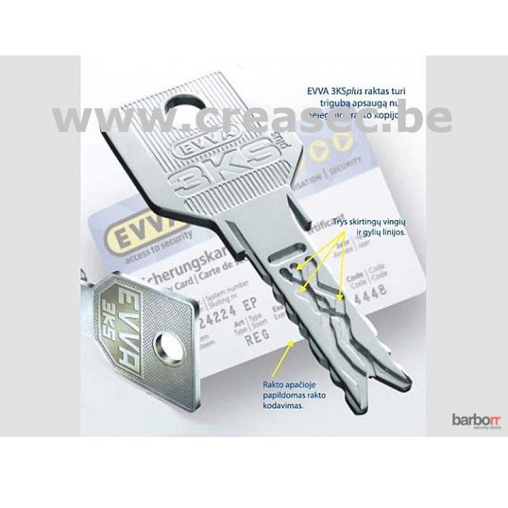 Copie de Clé EVVA EPS