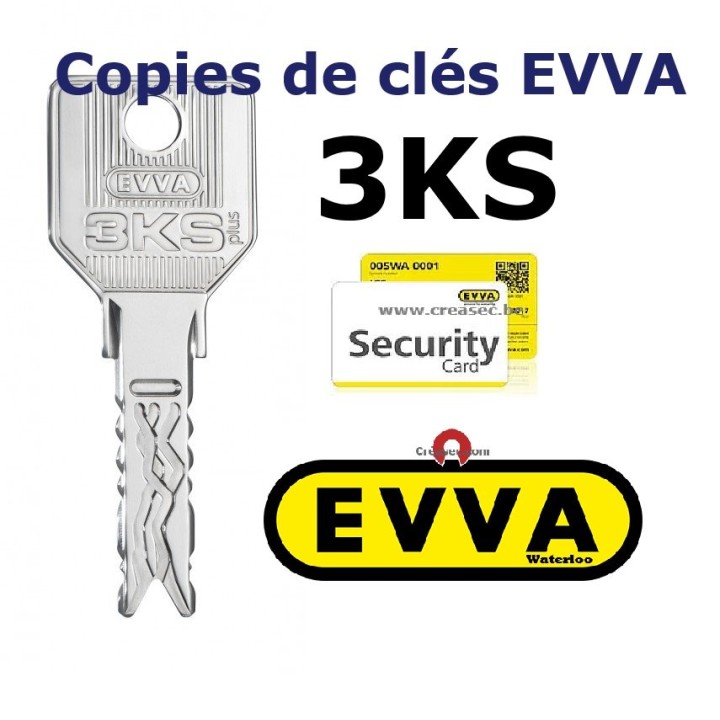 Copie de Clé EVVA 3KS