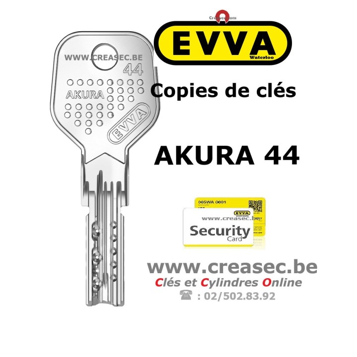 Clé pour cylindre Akura 44