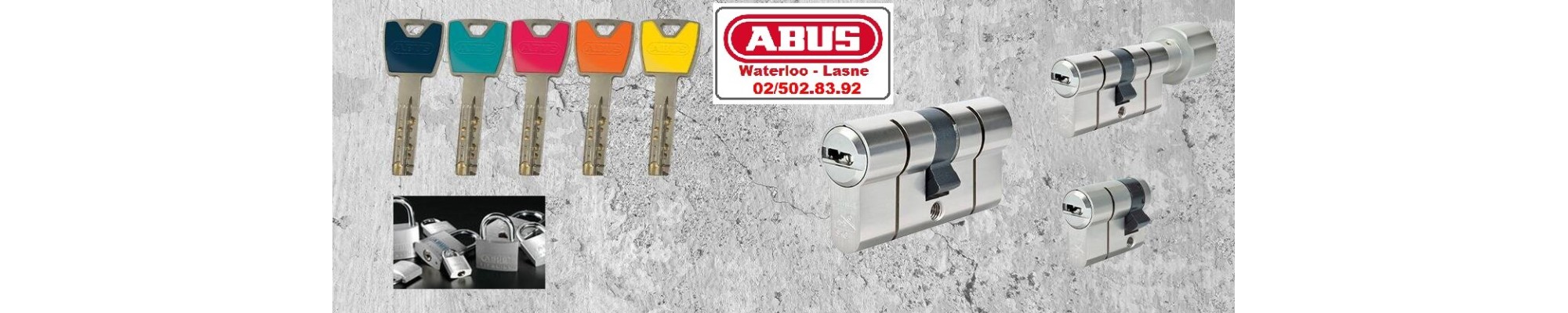 Large choix de cylindres et clés de sécurité Abus